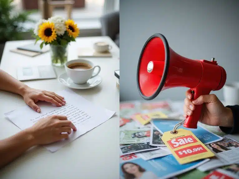 Beziehungen aufbauen versus Werbung