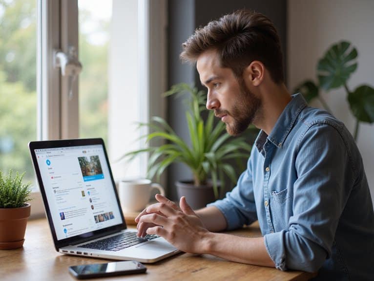 mit Entscheidungsträgern online in Kontakt treten