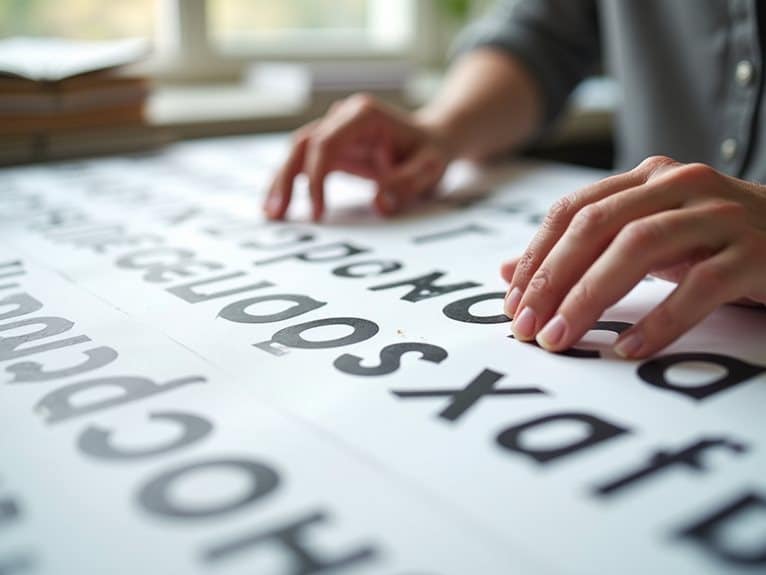 Typografieauswahl und -spezifikation