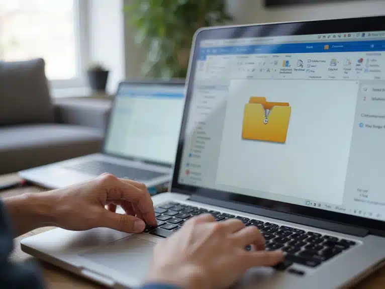 Zip-Komprimierung für Dateiverwaltung
